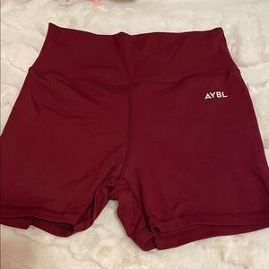 AYBL High Waist Maroon Shorts